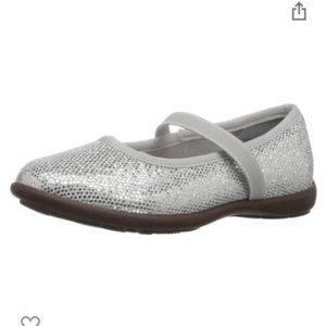 Balleto silver glitter necklace II ballet flats size 2.5 new in box